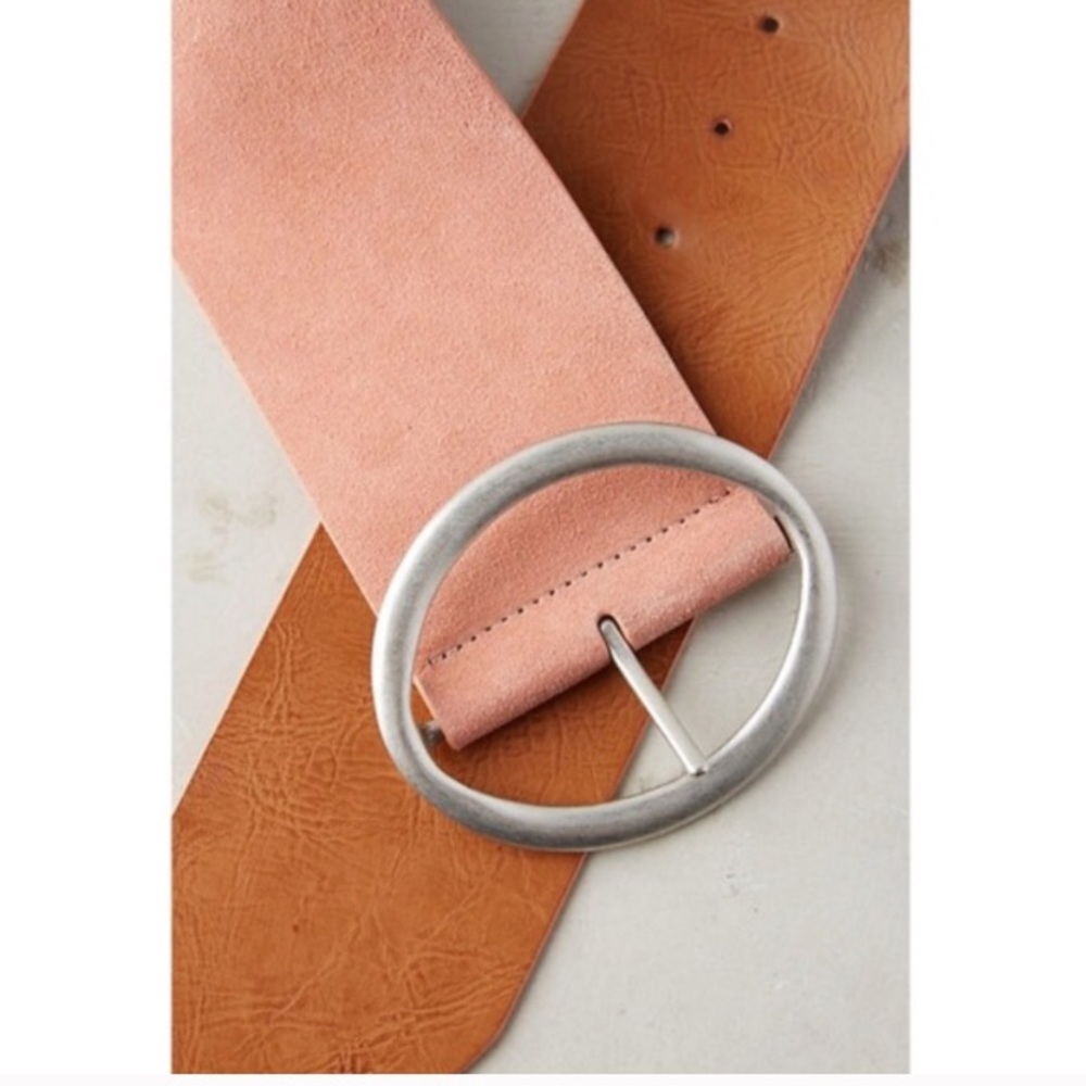 Anthro two tone reversible belt